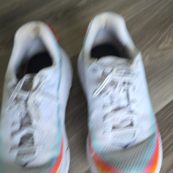 Hoka White and Multicolor Athletic Shoes - Picture 10 of 10